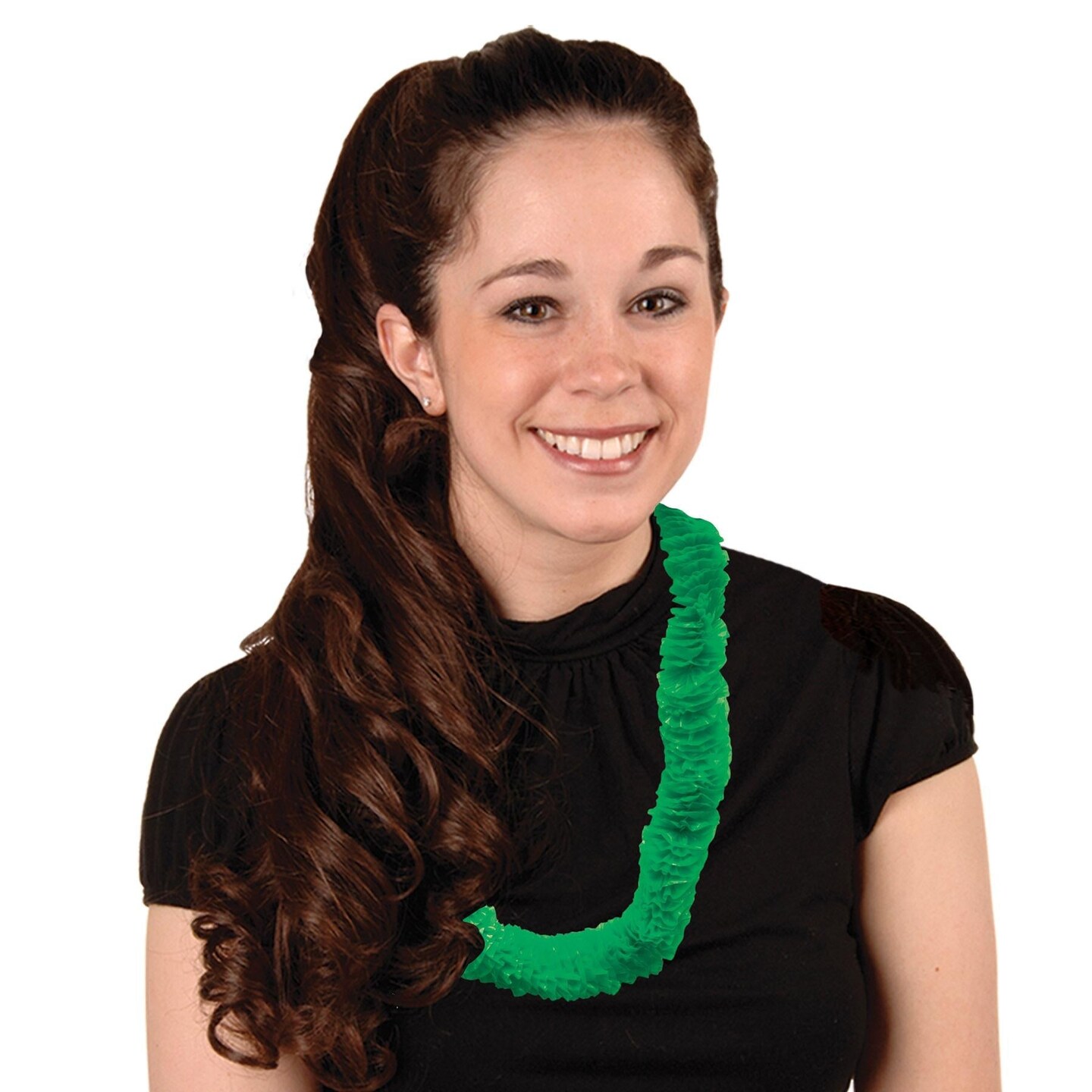 50 Pack Beistle Luau Party Green Soft-Twist Poly Leis