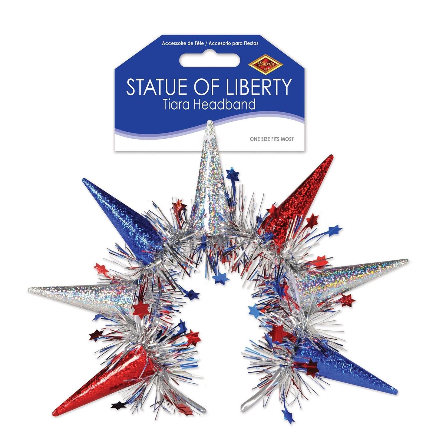 12 Pack Beistle Statue Of Liberty Tiara Headband