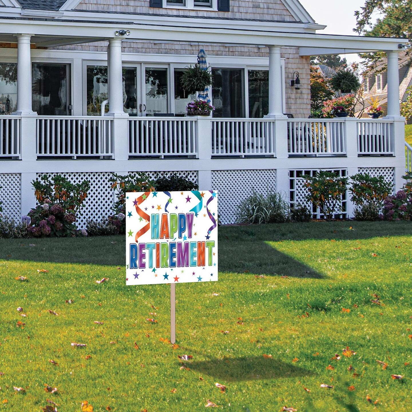6 Pack Bulk Happy Retirement Party Yard Sign