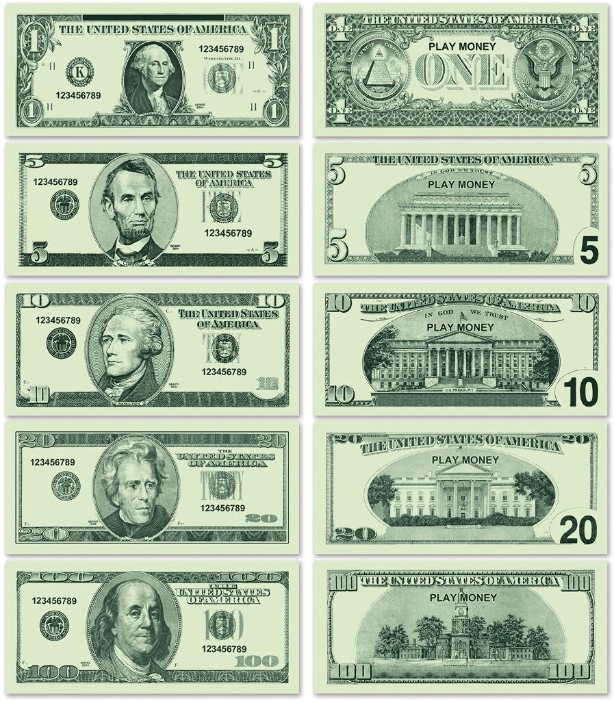 Casino Play Money Pack - Authentic Casino Experience for Game Nights