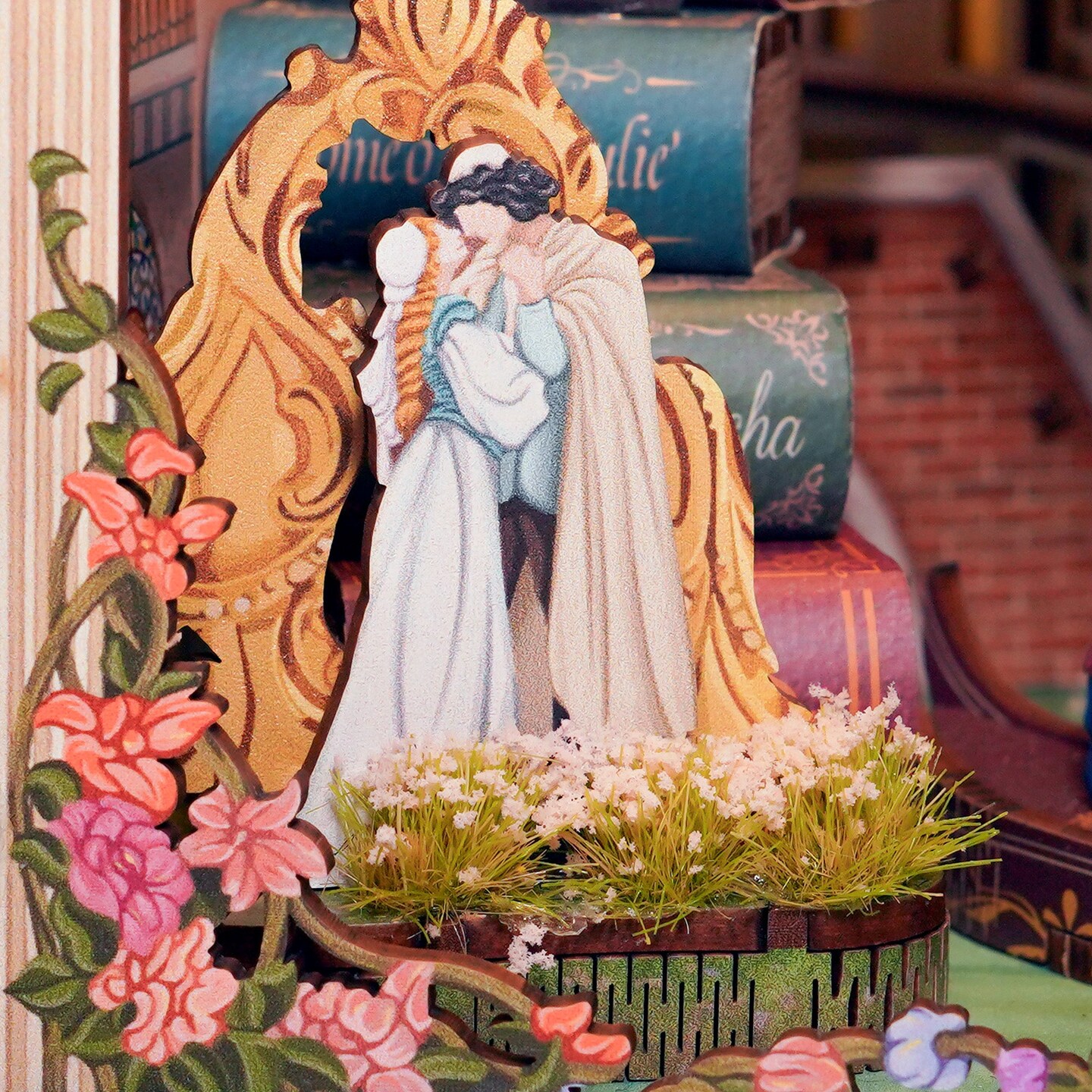 DIY Book Nook Kit - Shakespeare&#x27;s Verse w/ Dust Cover