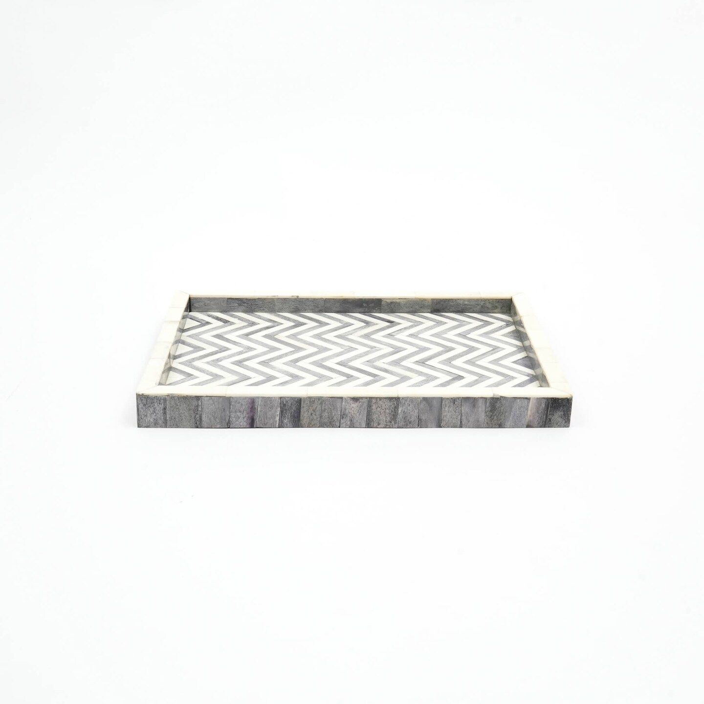Decorative Wooden Serving Tray- 16&#x22; X 12&#x22;