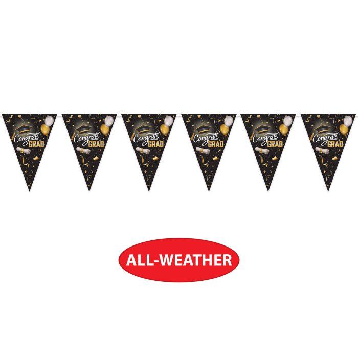 12 Pack Beistle Graduation Oversized Pennant Banner