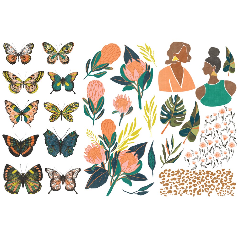 Majestic Collection Rub-Ons - 3 sheets, 6&#x22;x12&#x22;