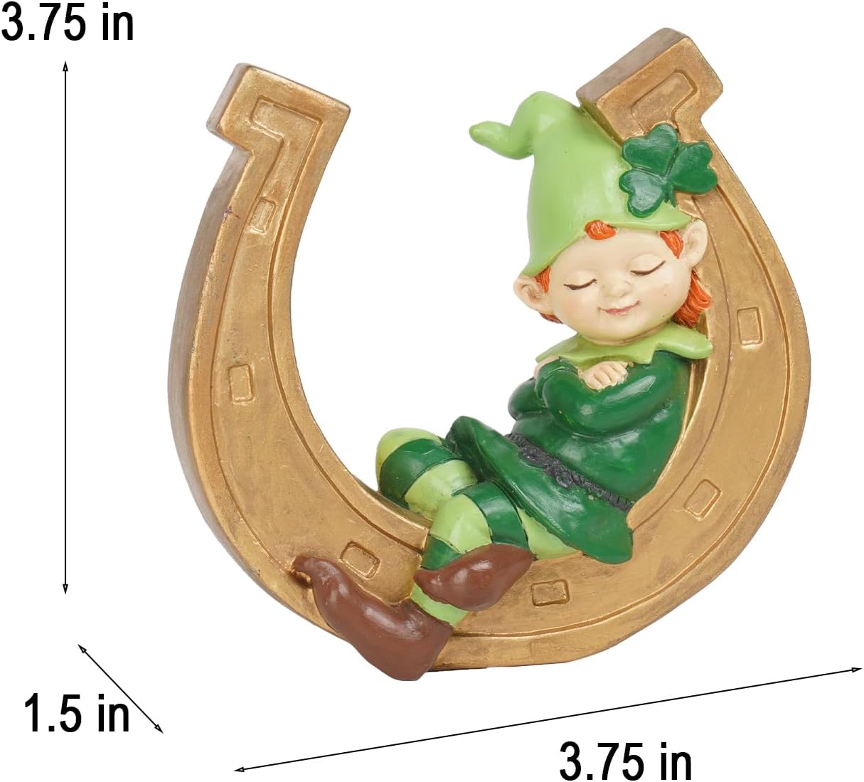 St-Patricks-Day Decorations Coffee Table Decor - Resin Gnome Collectible Figurines