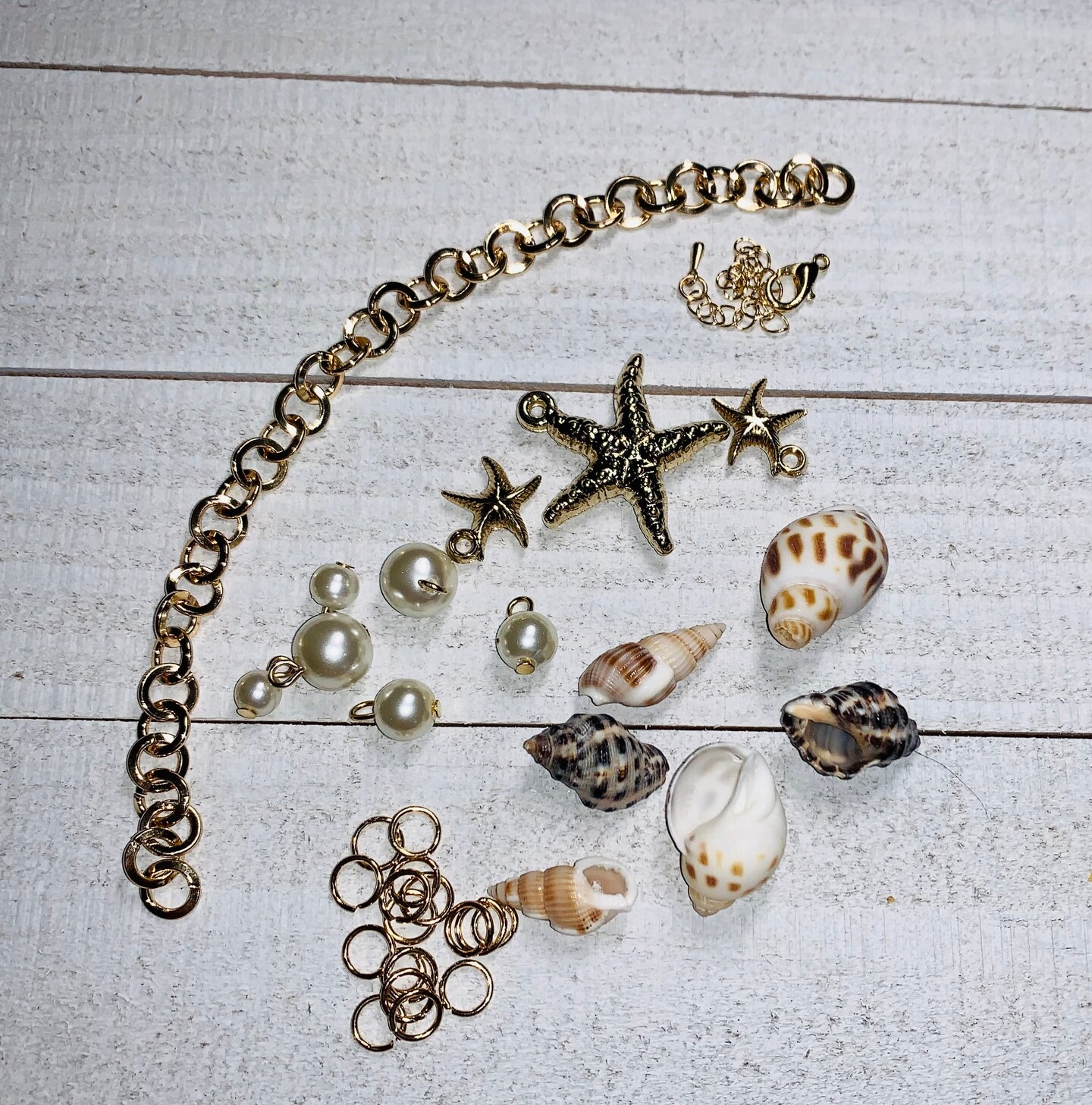 Seashell Charm Bracelet Making Kit