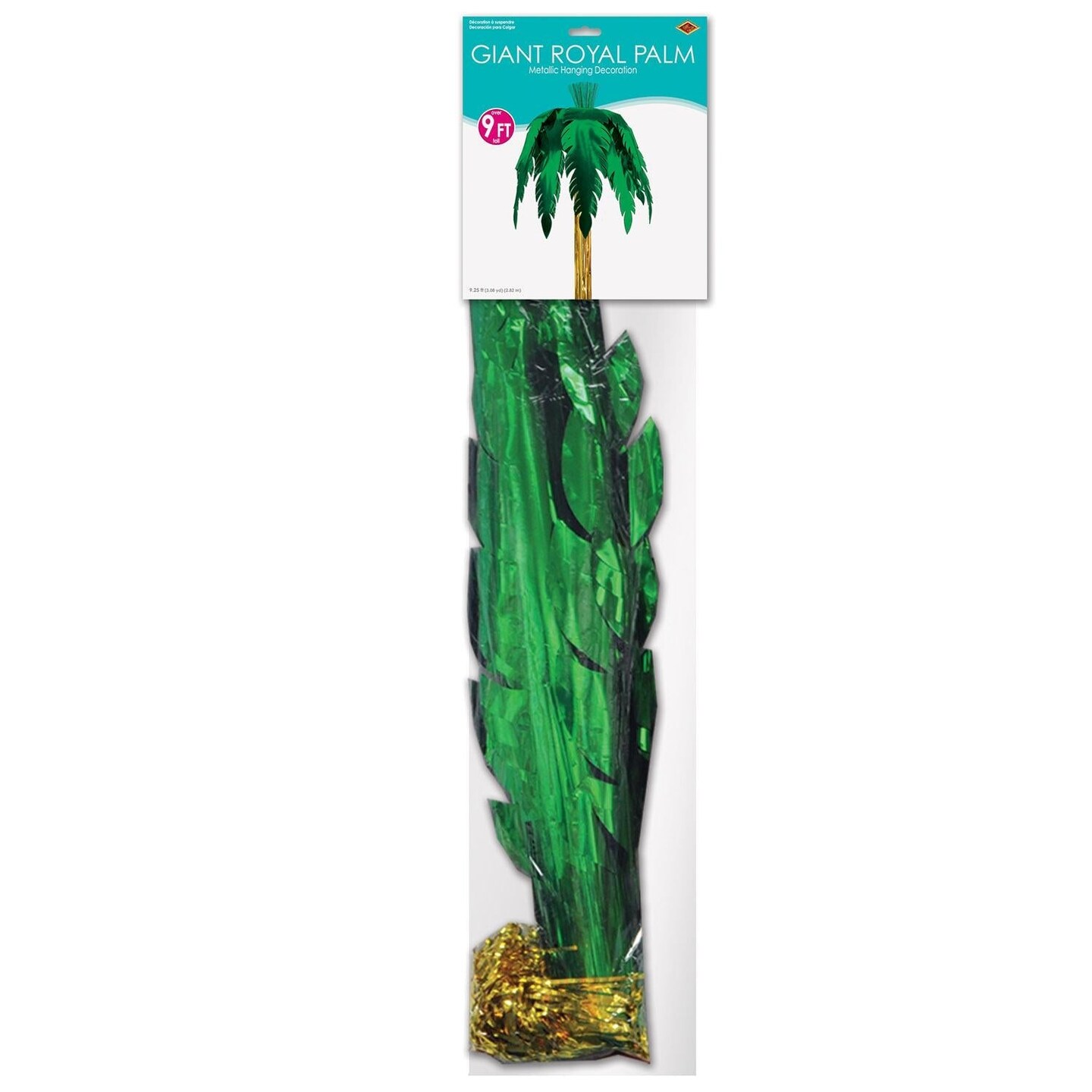 6 Piece Beistle Luau Party Metallic Giant Royal Palm