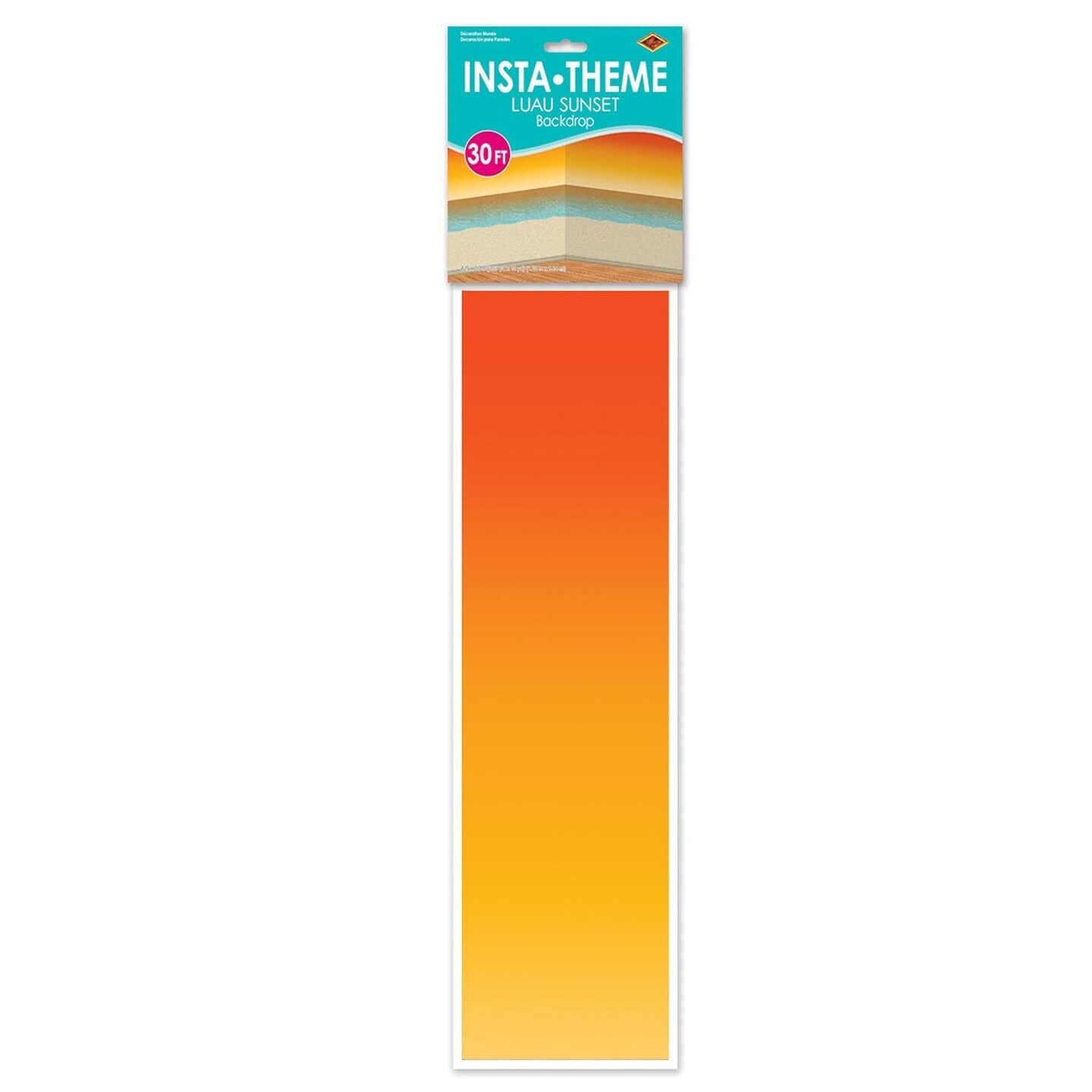 6 Pack Beistle Luau Sunset Backdrop