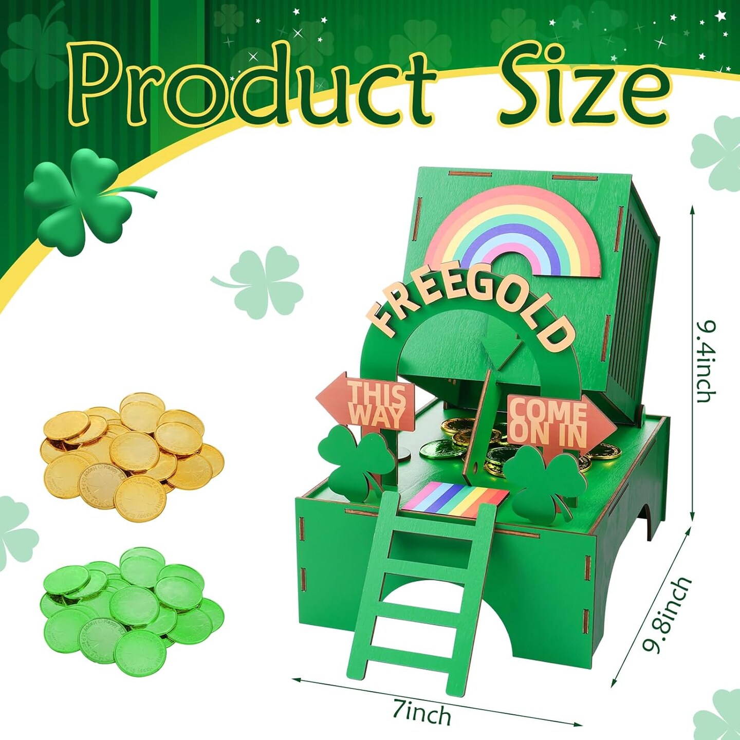 St. Patrick&#x27;s Day Leprechaun Trap Kit, St Patrick&#x27;s Day Decorations DIY to Catch a Leprechaun