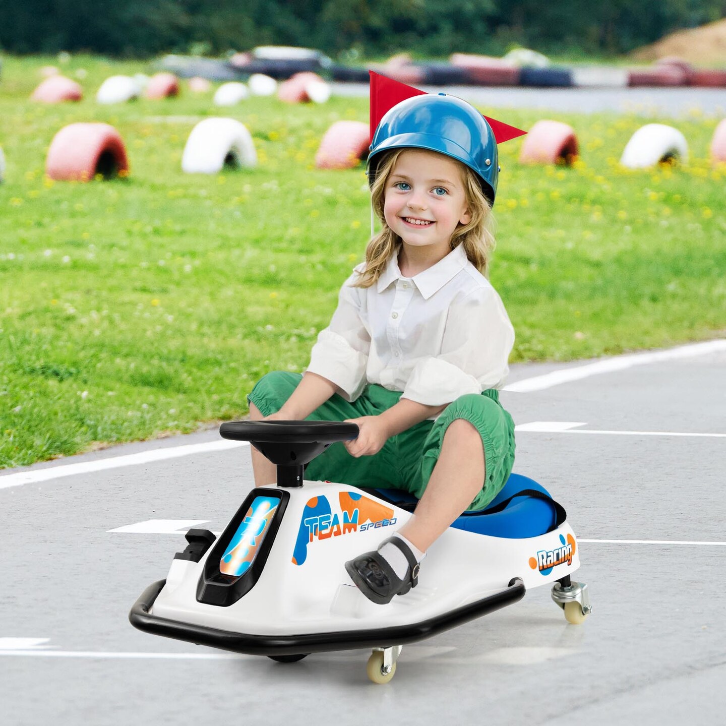 Electric 24V Drifting Go Kart for Kids with 360° Spin & Wireless Connection