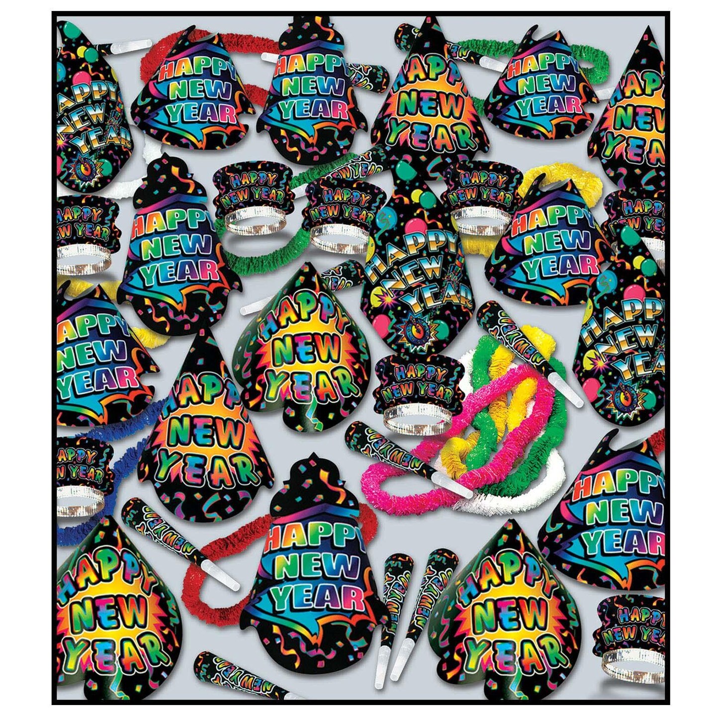 Beistle Grand New Year&#x27;s Eve Party Kit for 100 People