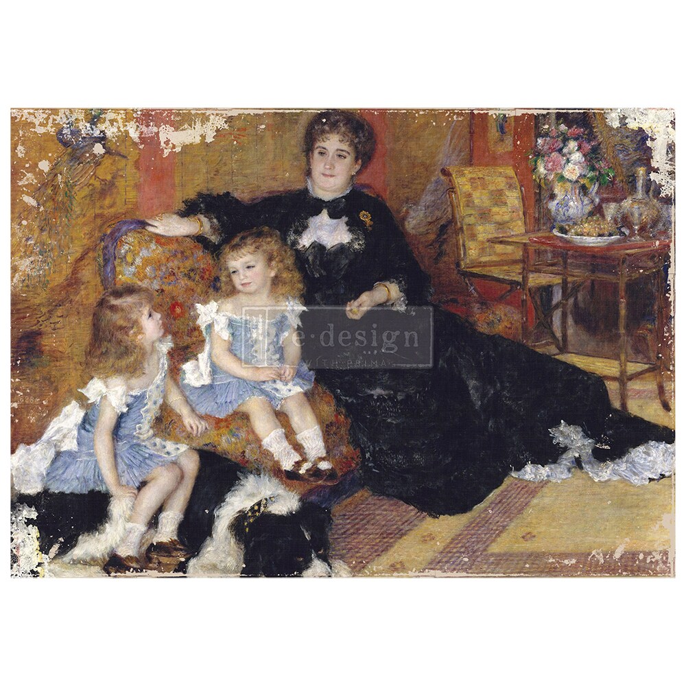 Redesign A1 Decoupage Rice Paper (Mulberry Tissue Paper) - Family Moment 23.4"X33.1"