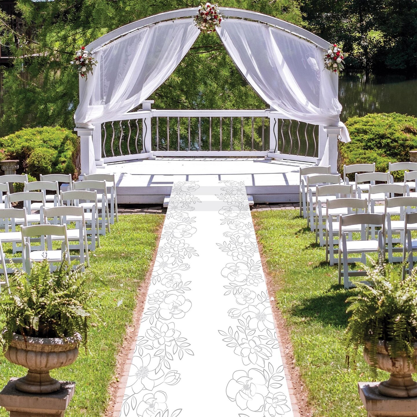 6 Pack Beistle Wedding Floral Runner