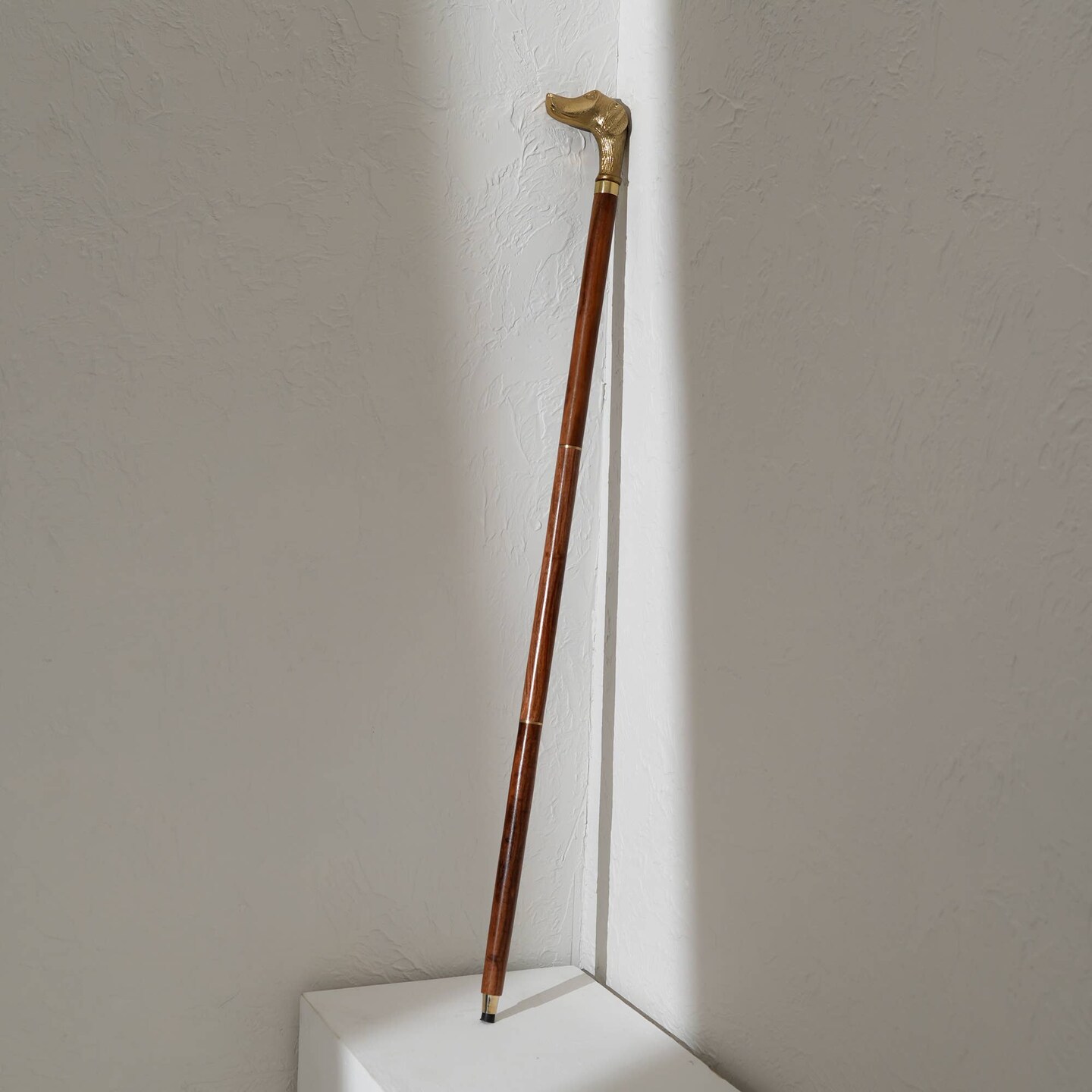 Decorative Vintage Metal Dog Design Handle Walking Stick-Walking Cane-36&#x22;