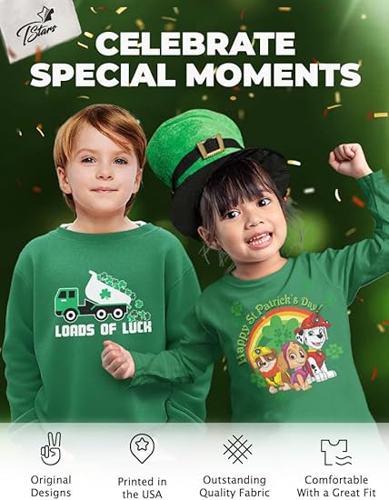 St. Patricks Day Shirt Funny Irish Clover Pattys Toddler Infant Kids T-Shirt