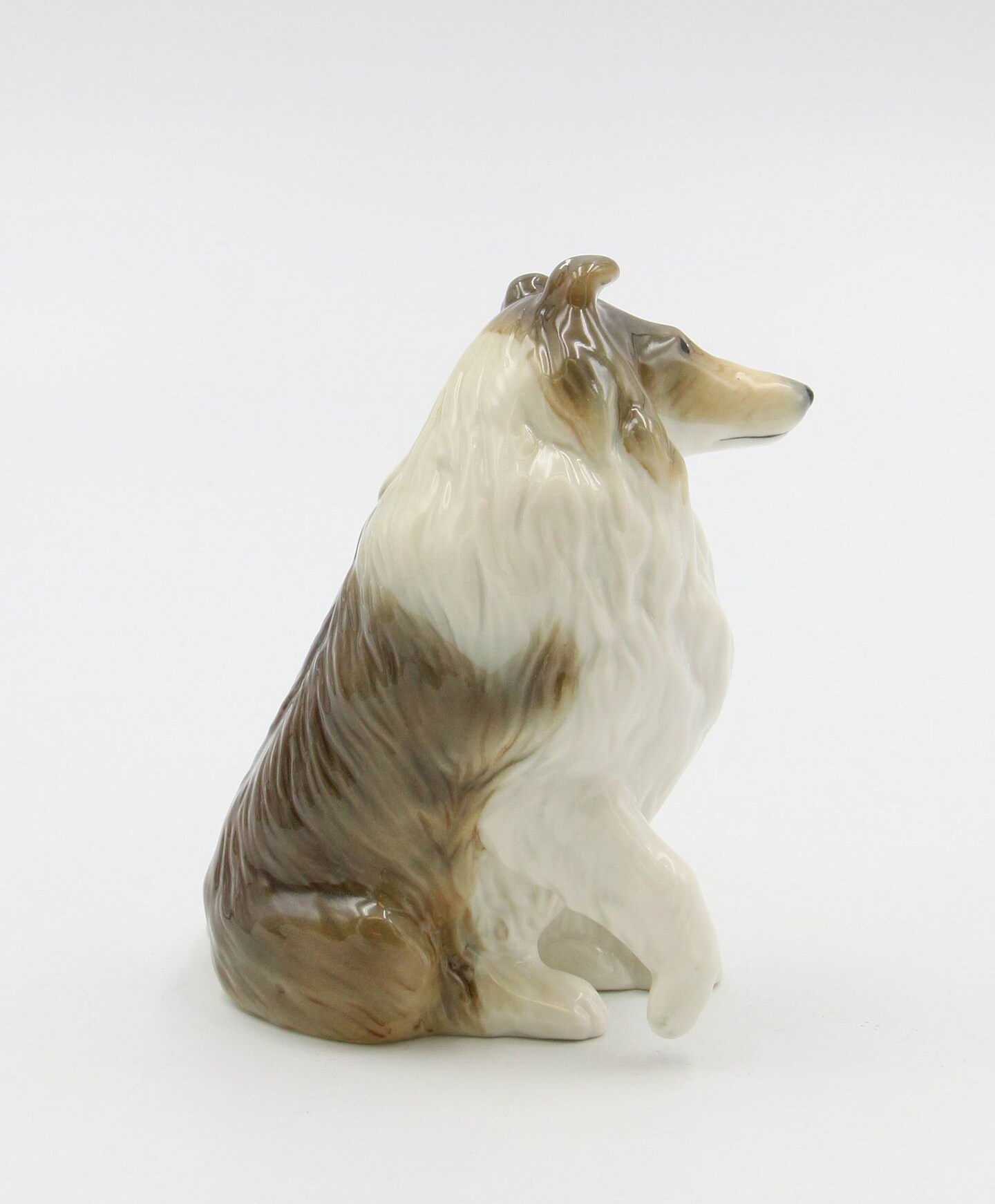 Ceramic Border Collie Dog Figurine, Lassie Come Home, Home D&#xE9;cor, Gift for Her, Gift for Mom, Kitchen D&#xE9;cor, Dog Lover Gift, Pet Loss Gift