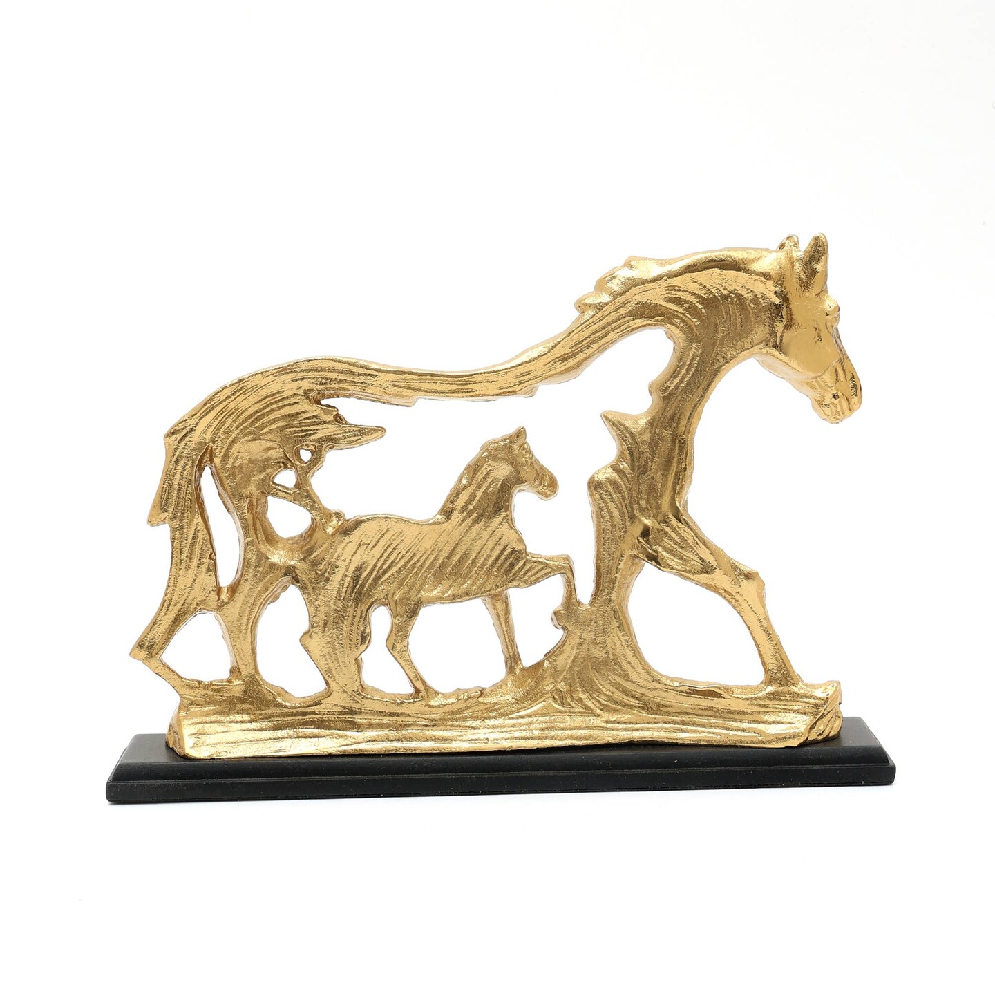 Decorative Horse Sculpture-Animal Figurine - 11&#x22; x 1.25&#x22; x 7.75&#x22;