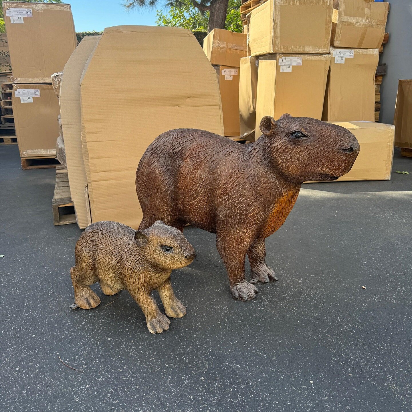 Capybara Baby Life Size Statue