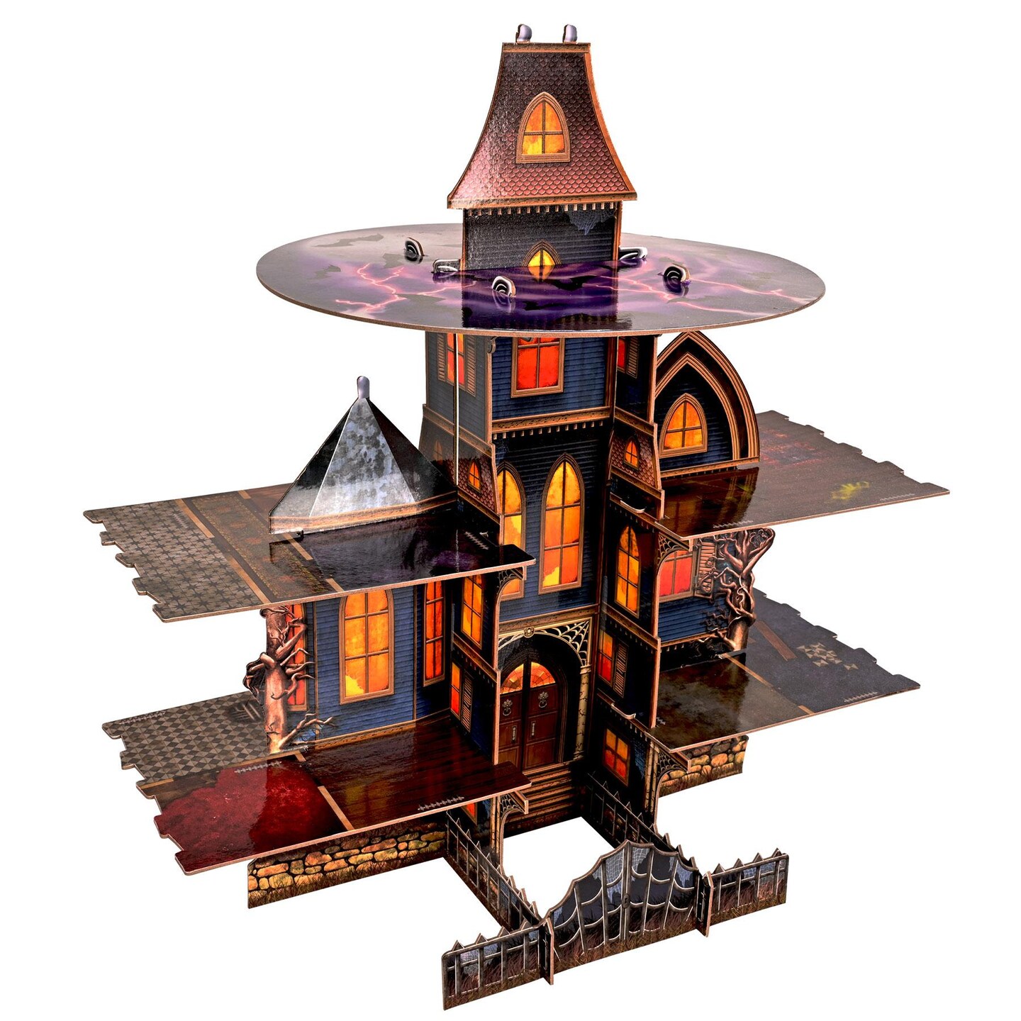 12 Pack Beistle Halloween Haunted House Cupcake Stand