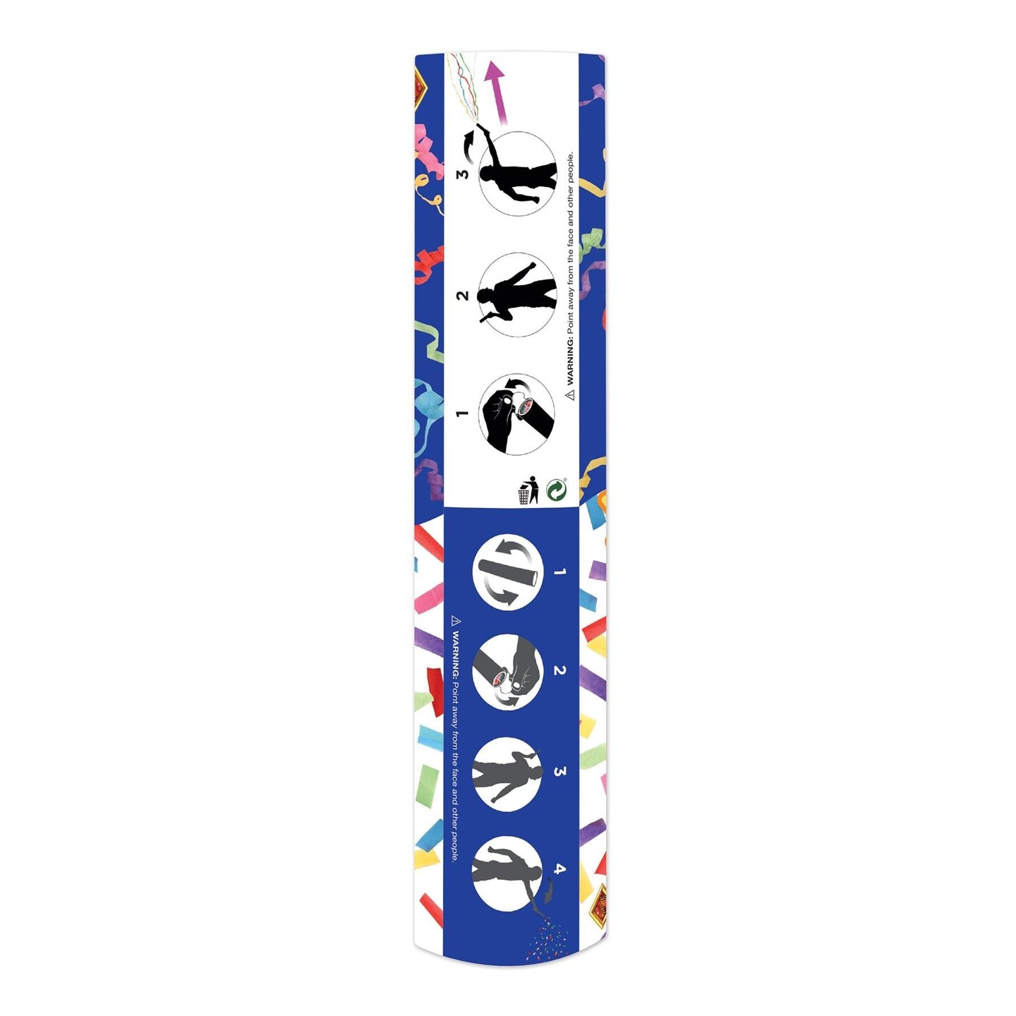 6 Pack Beistle Handheld Party Confetti &#x26; Streamer Tubes