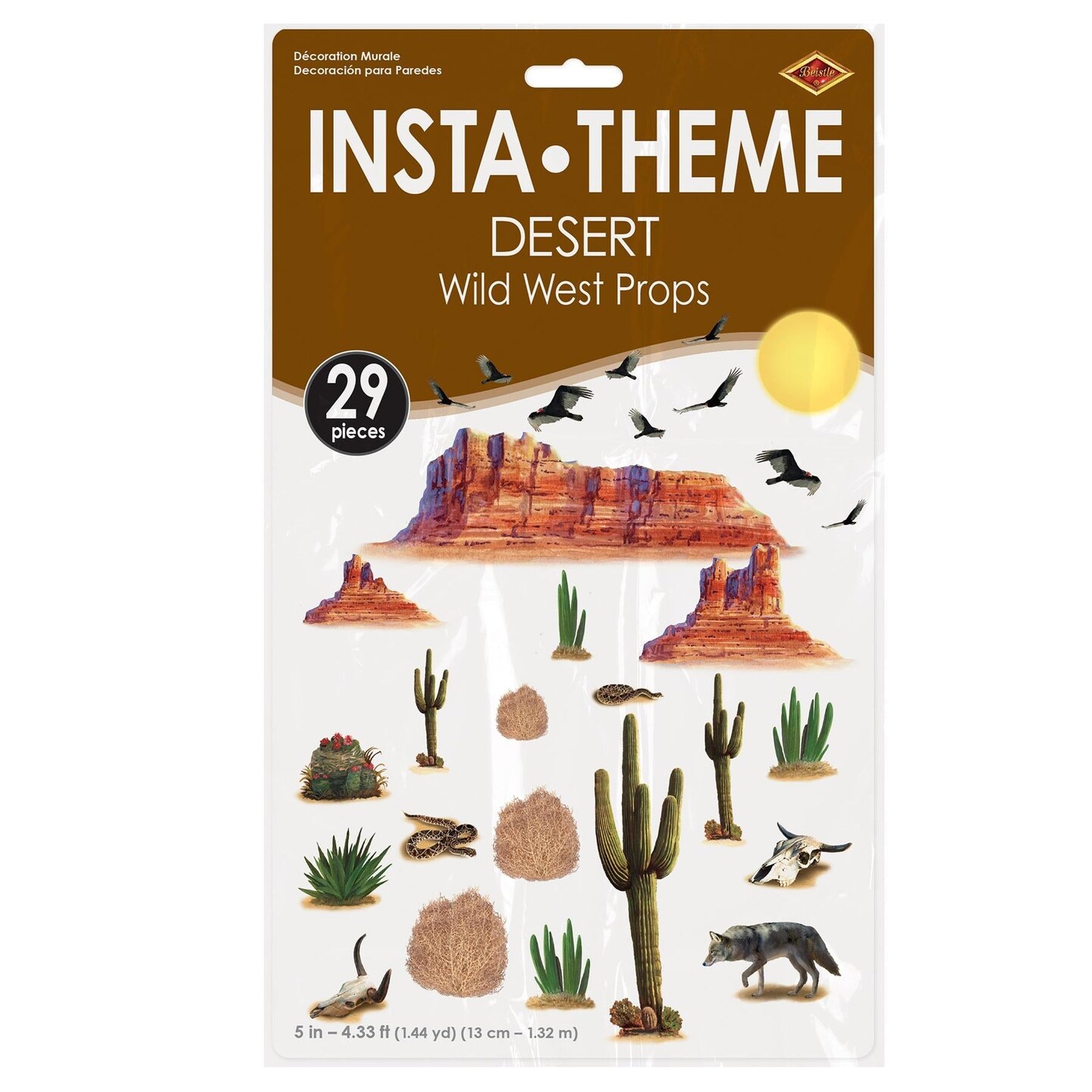 348 Piece Beistle Wild West Desert Party Props