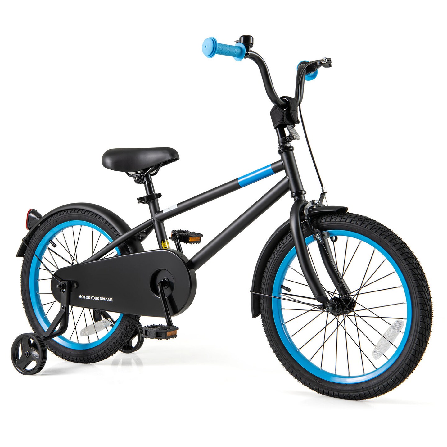 Metal Kids Bike with Adjustable Handlebar and Saddle for Comfortable Riding