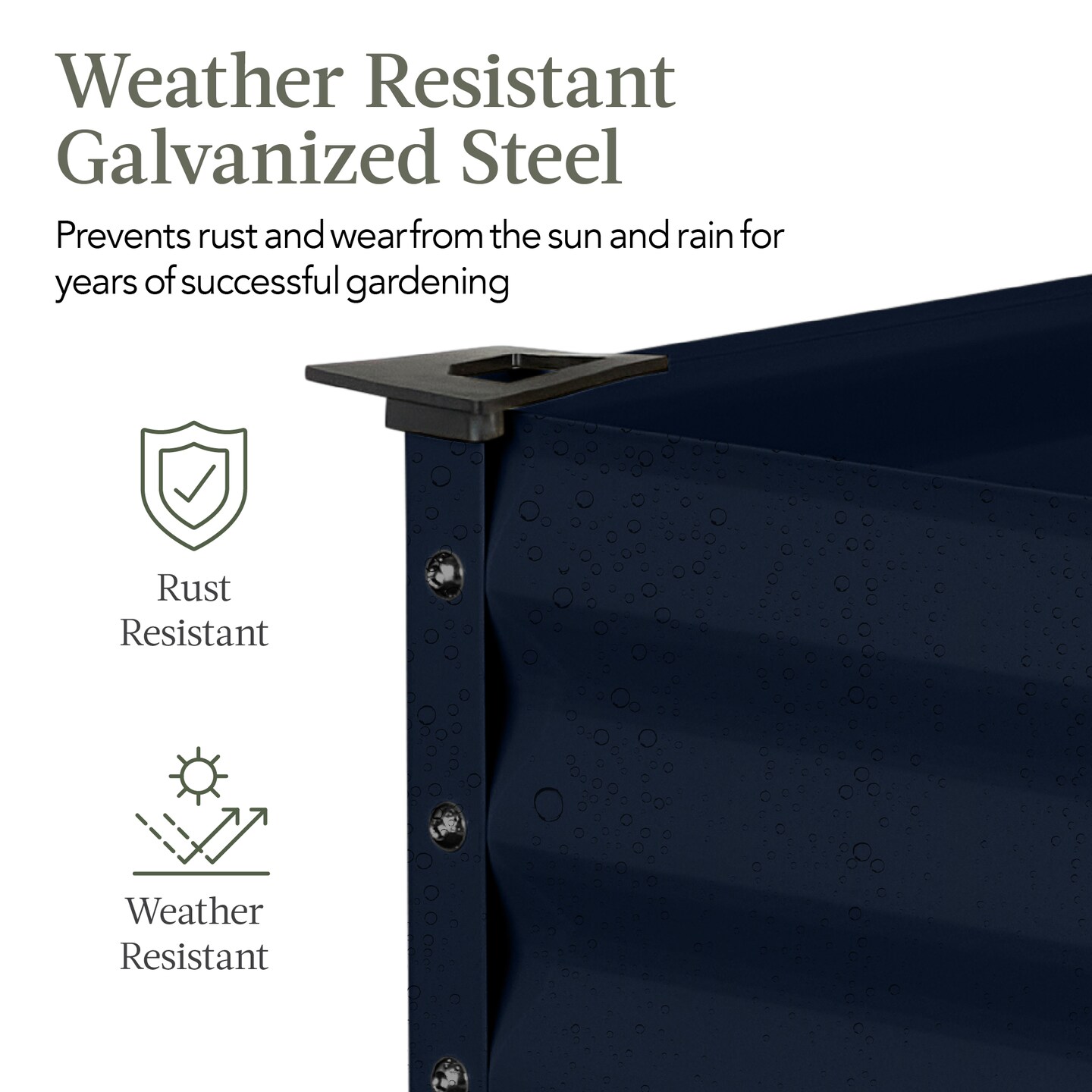 Best Choice Products 48x24x30in Elevated Galvanized Metal Garden Bed w/ Corner Protectors