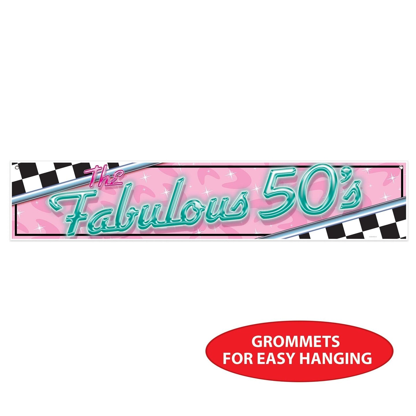 12 Pack Beistle The Fabulous 50&#x27;s Party Banner