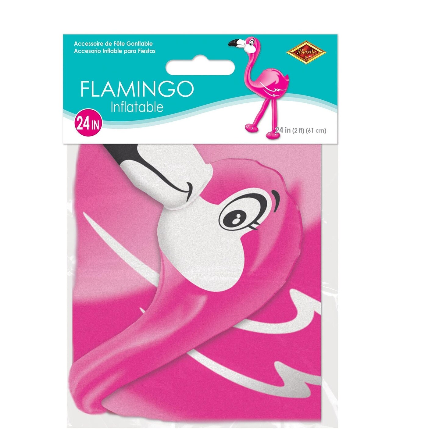 6 Pack Beistle Luau Party Inflatable Flamingo