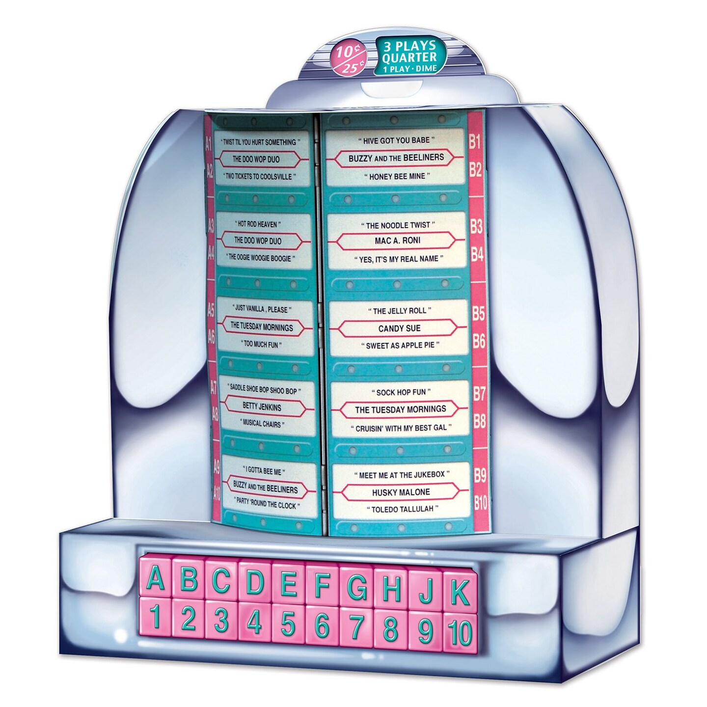 Retro Compact Jukeboxes - Set of 6