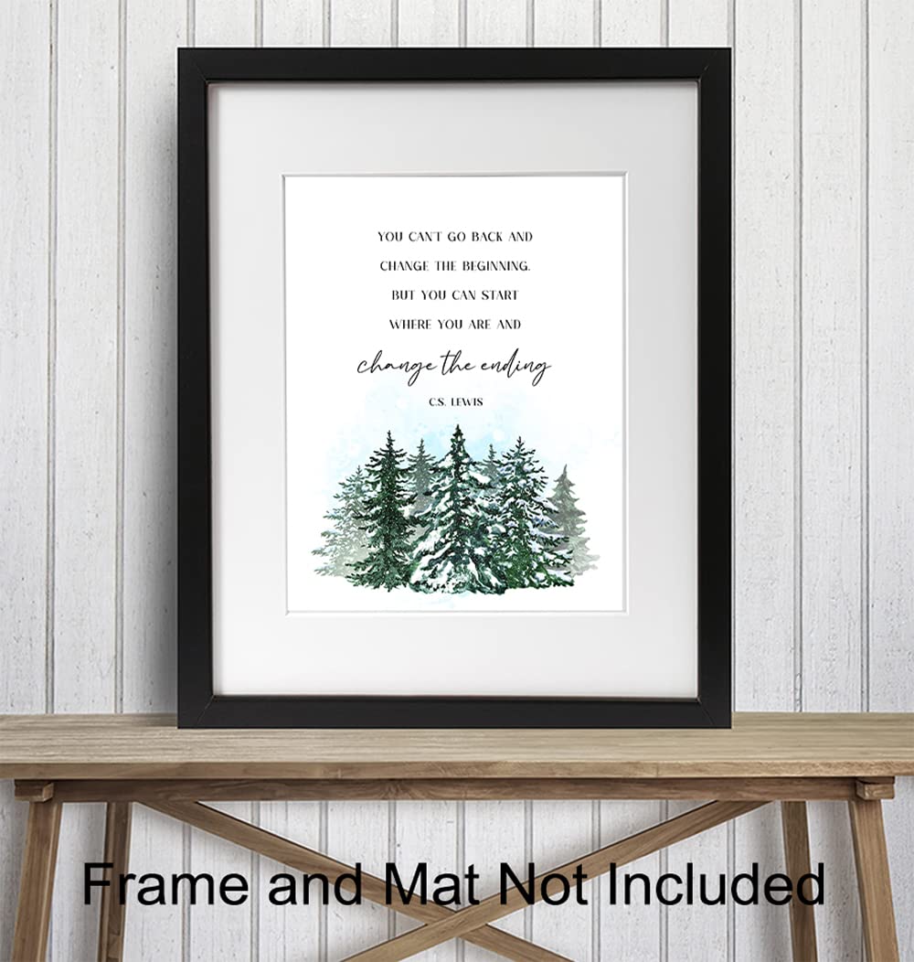 Motivational Positive Inspirational Quotes Decor Wall Art - Uplifting Encouragement Gifts for Women, Men - Uplifting Encouraging Sayings for Wall Decor