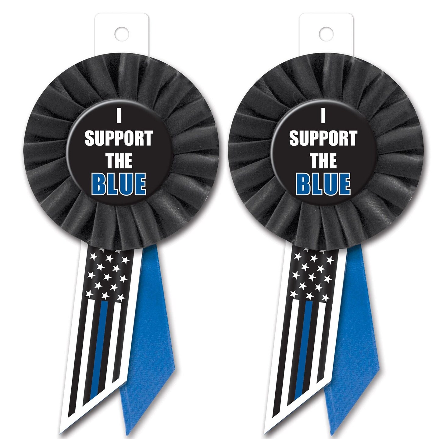 6 Pack Beistle I Support The Blue Rosette