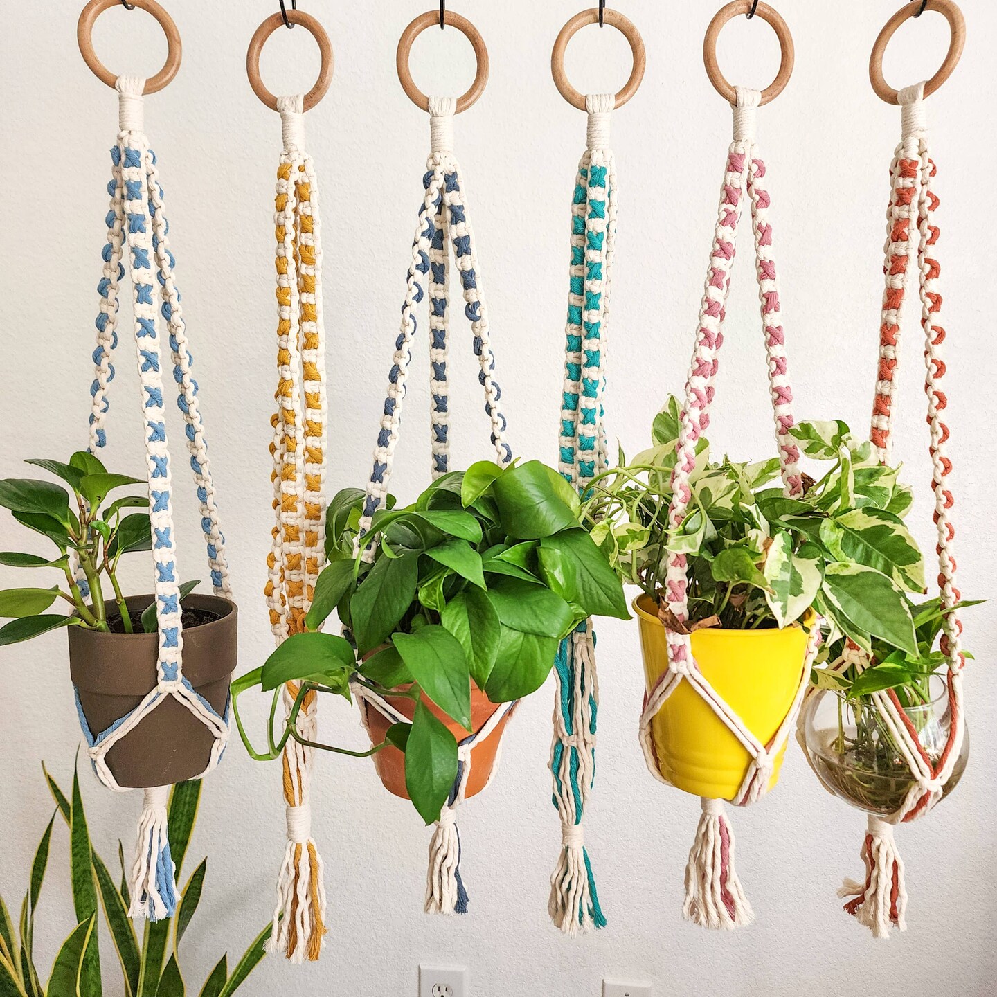 Boho Macrame Plant Hanger, Handmade Plant Accessories Gift | MakerPlace by  Michaels