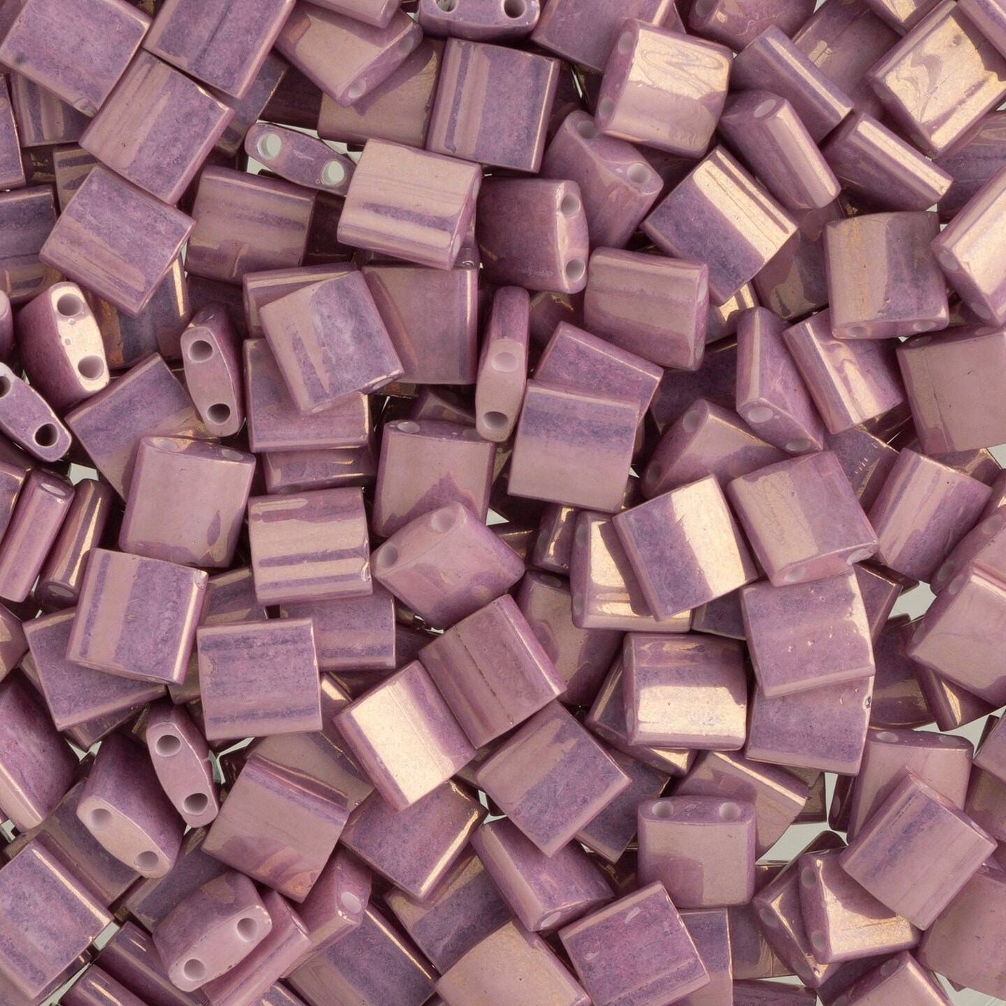 Miyuki Tila 5mm Opaque Luster Glass Beads, 5.2g