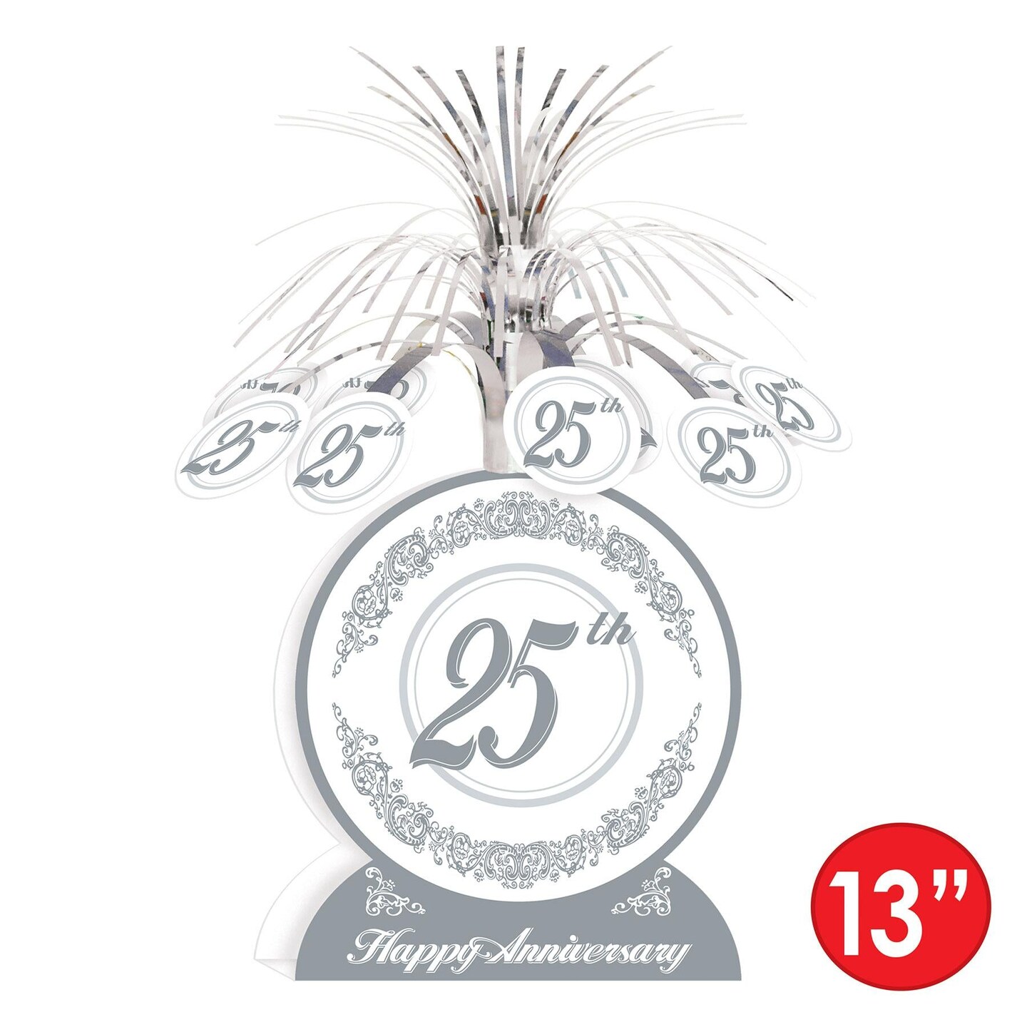 12 Pack Beistle 25th Anniversary Centerpiece