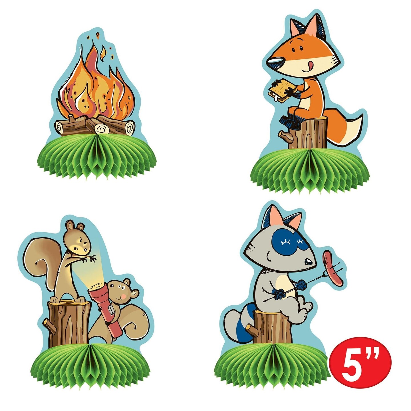 48 Pack Beistle Woodland Friends Party Mini Centerpieces