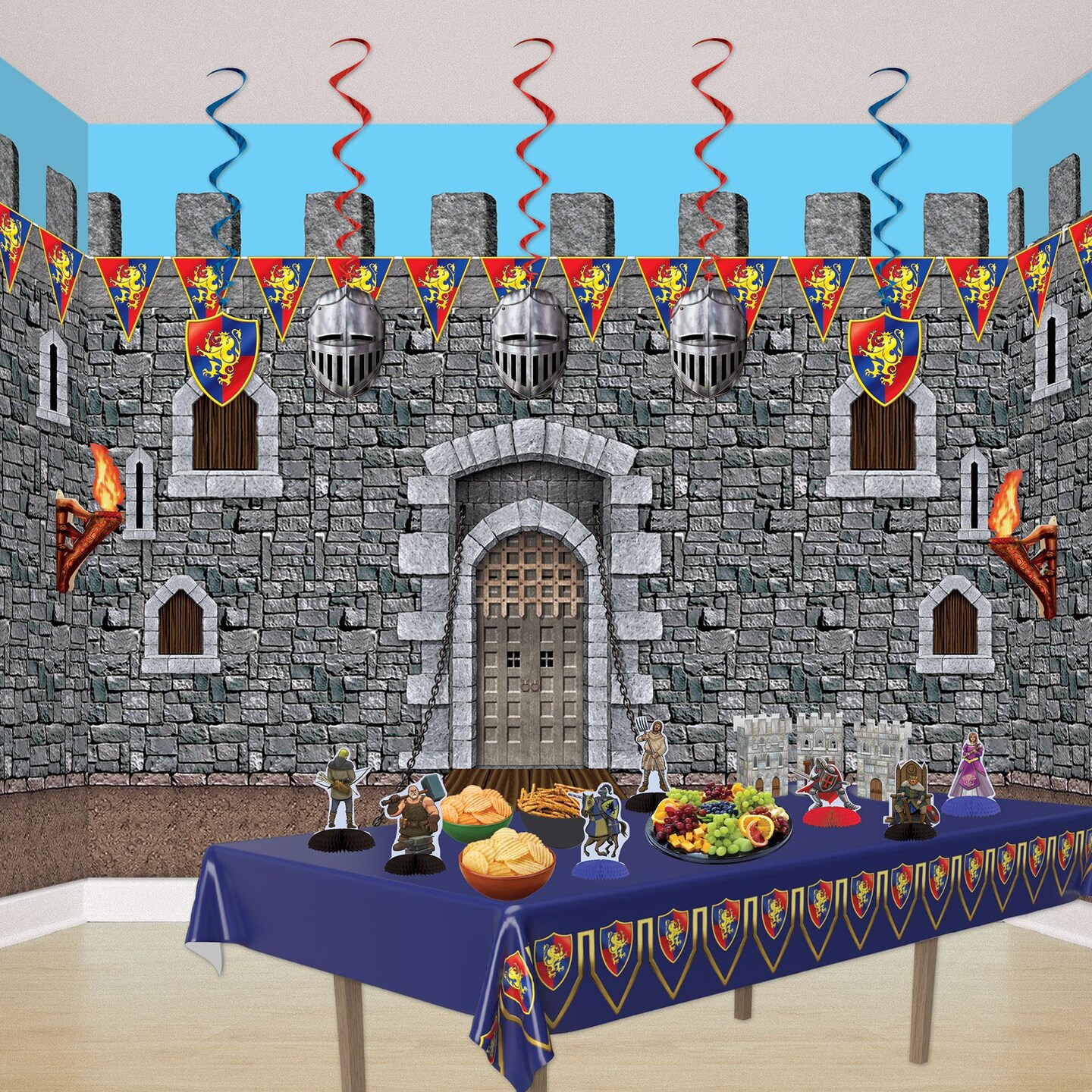 12 Pack Beistle Medieval Pennant Party Banner