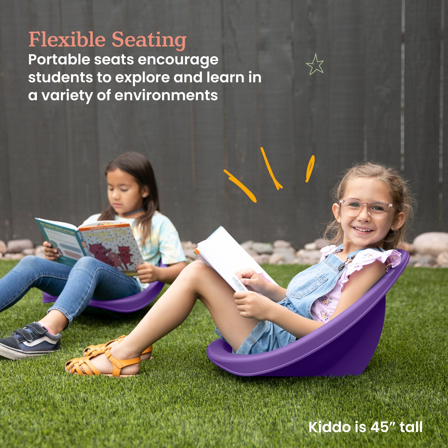 Leaf Floor Seat, Rocker Chair, 6-Piece