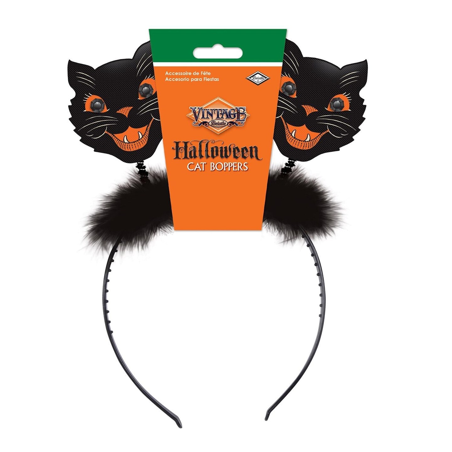 12 Pack Beistle Vintage Halloween Cat Boppers