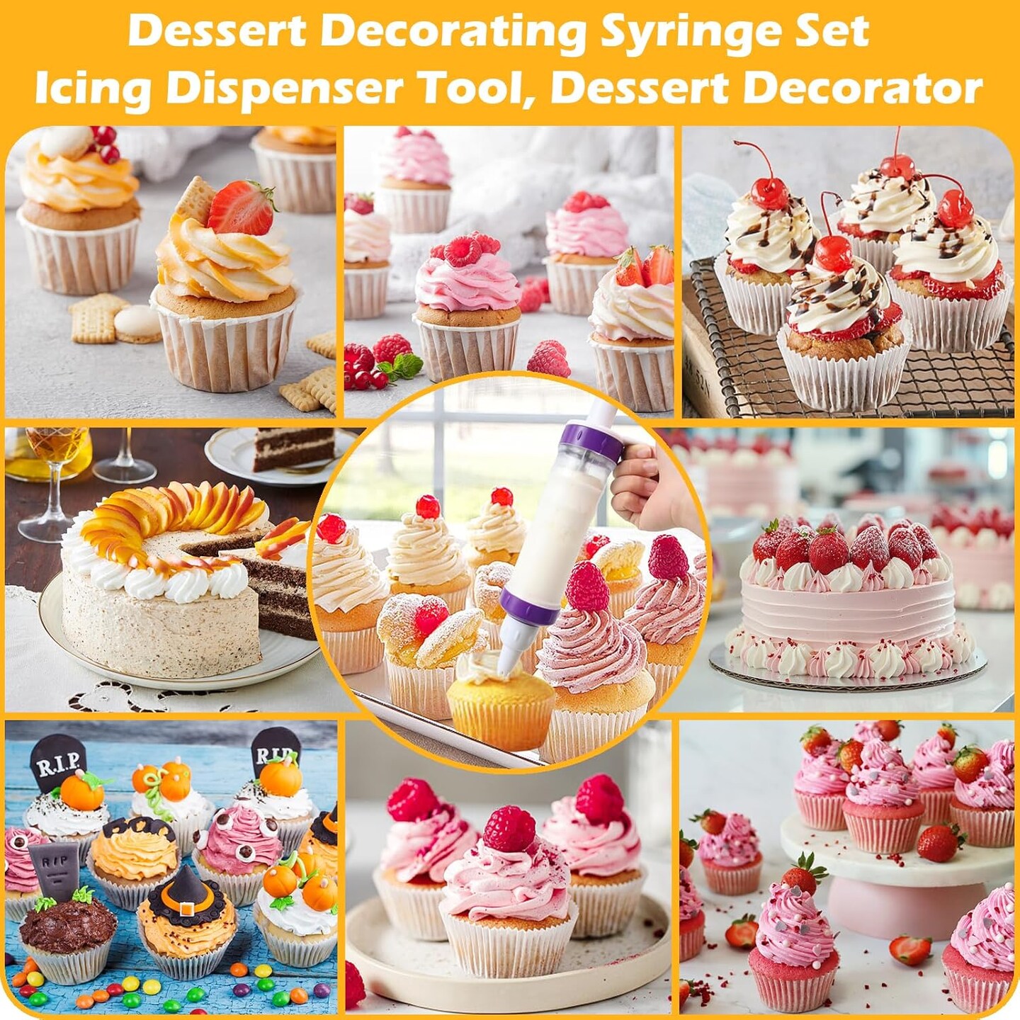 Dessert Decorating Syringe Set, Icing Piping Kit