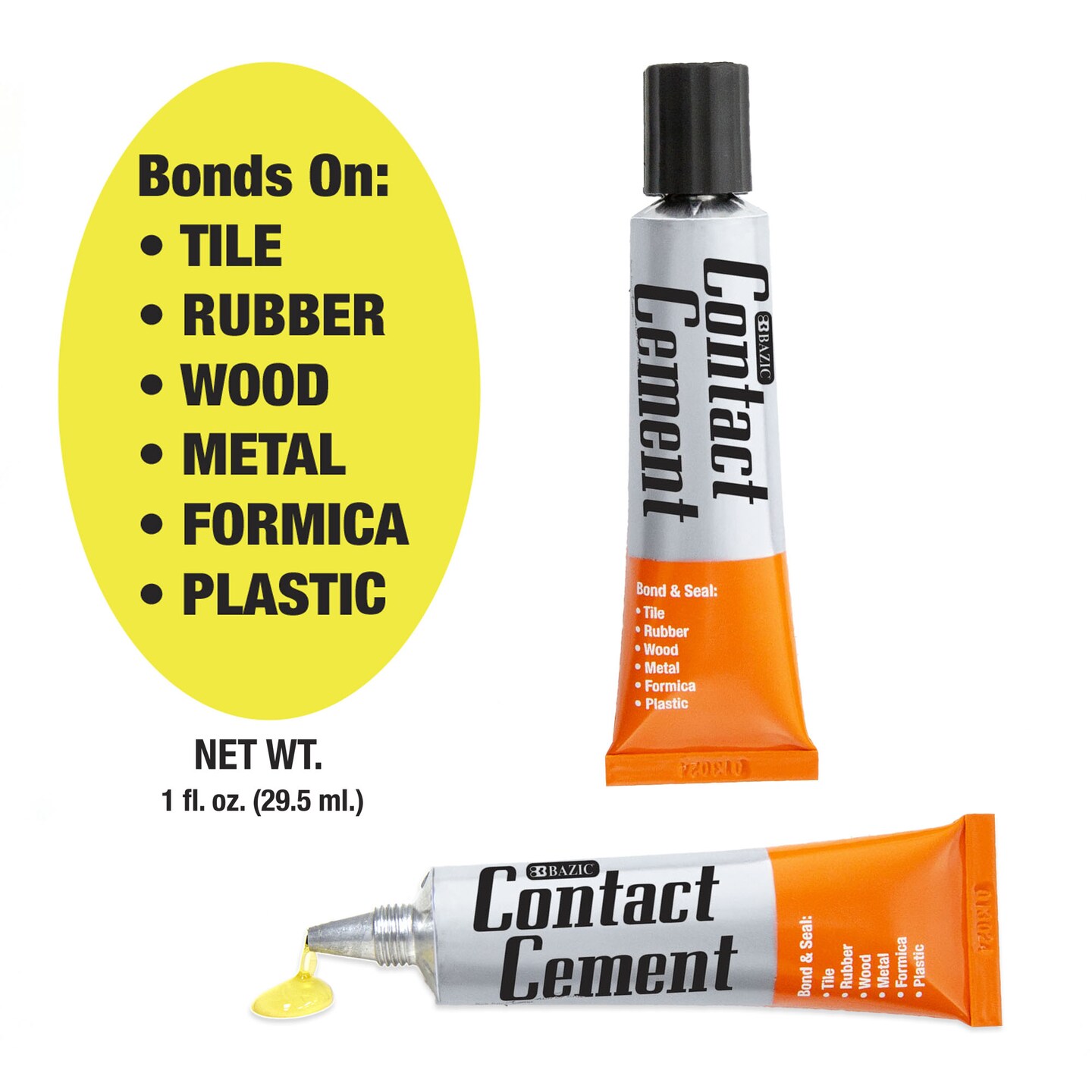 BAZIC Contact Cement Adhesive 1 FL OZ (30 mL)