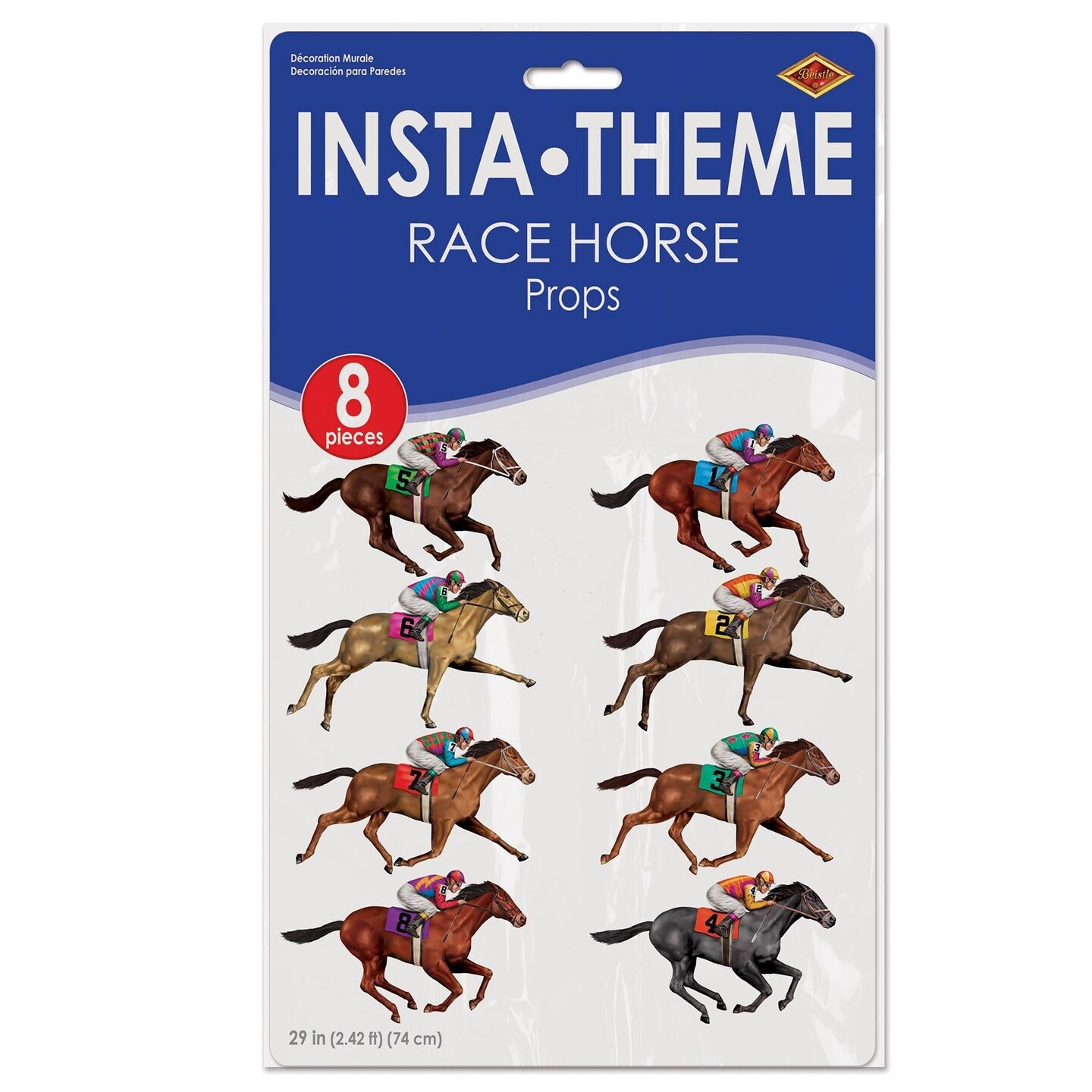 96 Piece Beistle Race Horse Party Props