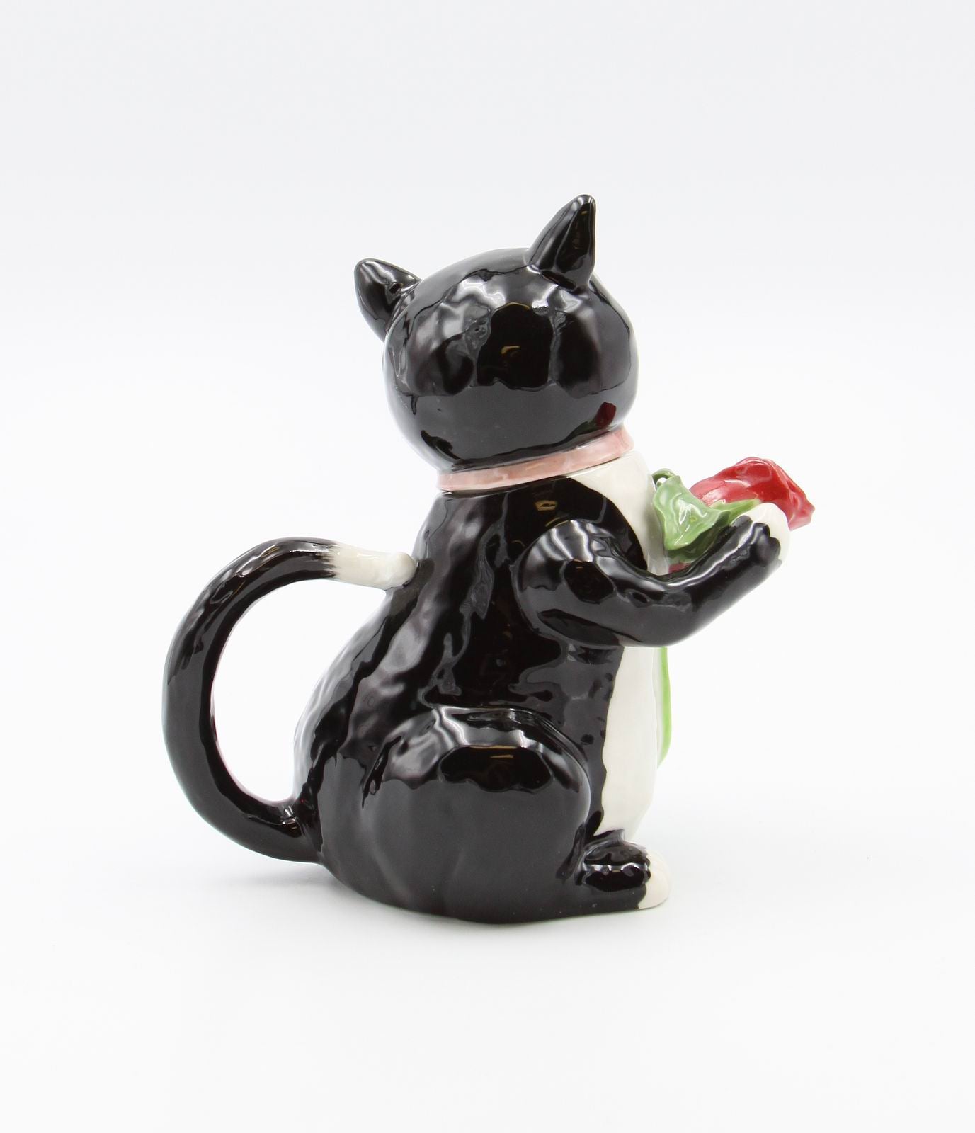 Ceramic Black Cat Teapot, Home D&#xE9;cor, Gift for Her, Gift for Mom, Tea Party D&#xE9;cor, Cat Lovers Gift, Pet Loss Gift