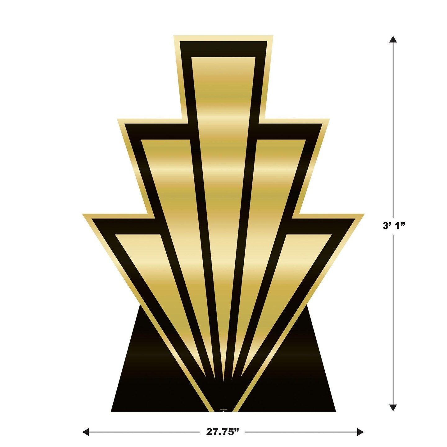 Beistle Roaring 20&#x27;s Art Deco Party Stand-Up Decoration