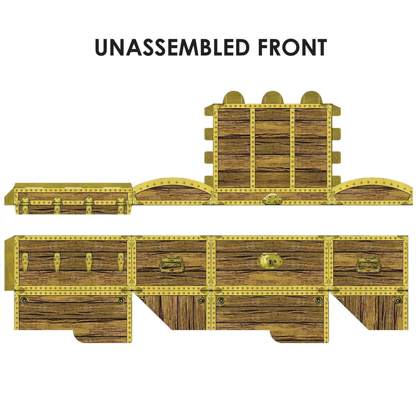 12 Pack Beistle 5.5 Inch-Treasure Chest Party Box