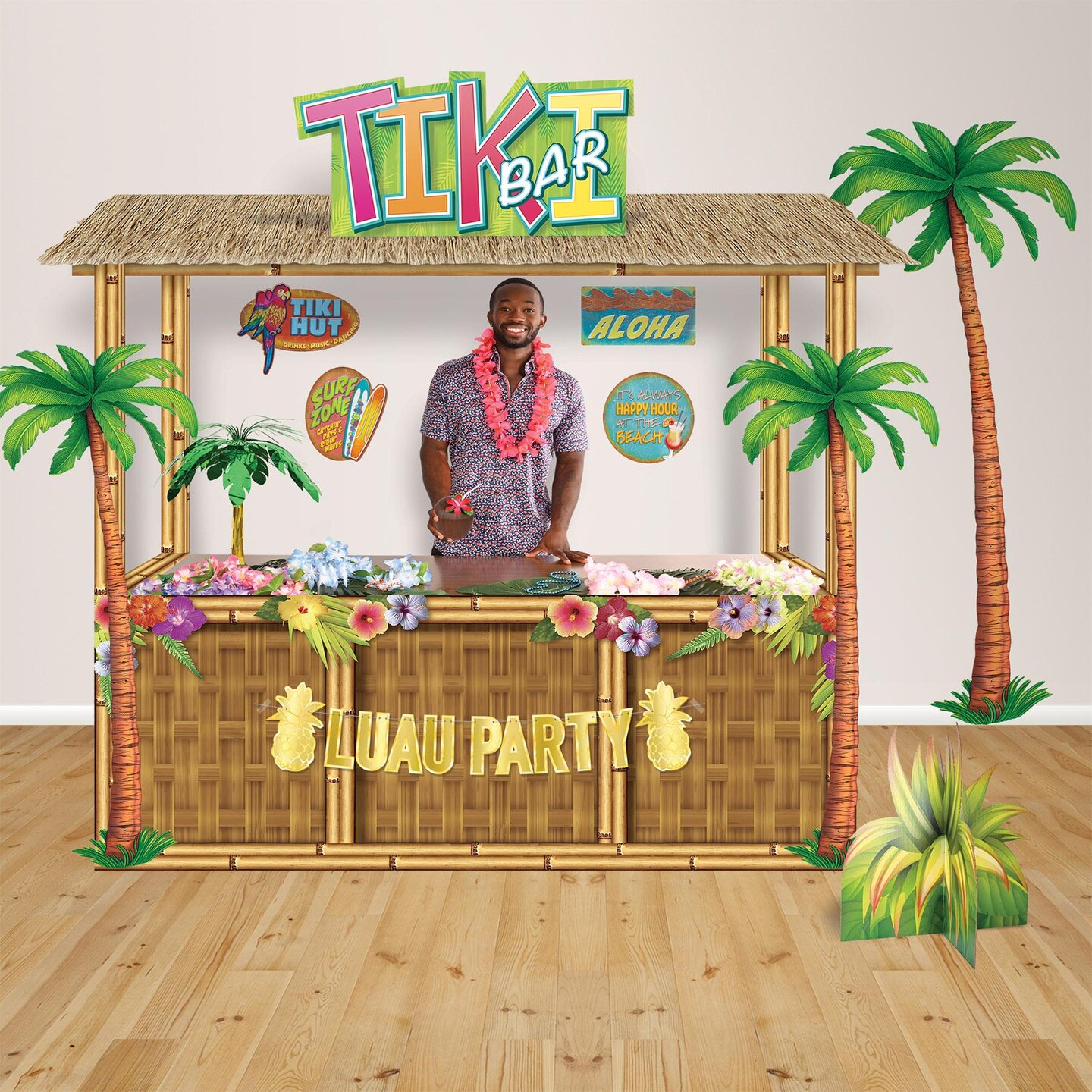 36 Pack Beistle Luau Party Jointed Palm Trees