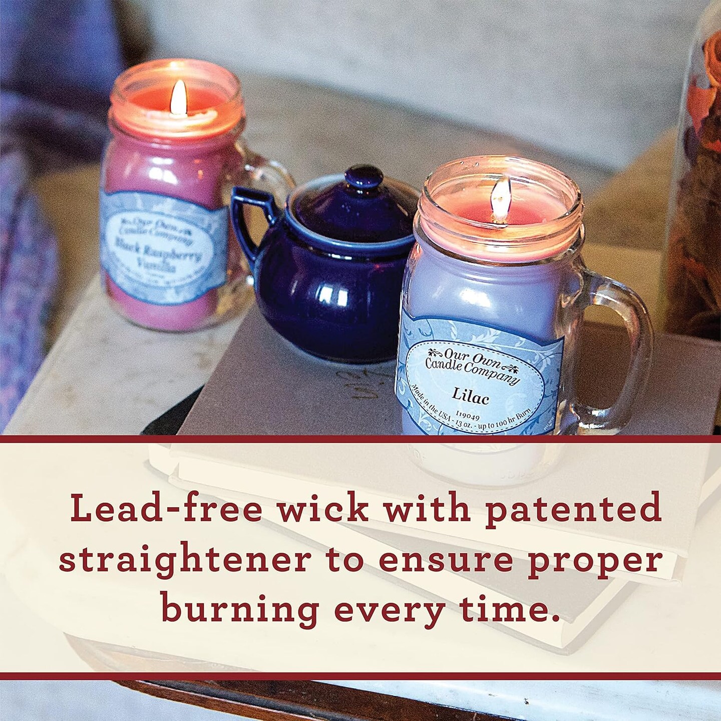 Orange Creamsicle Scented Mason Jar Candle, 100 Hour Burn Time, 13 Ounces