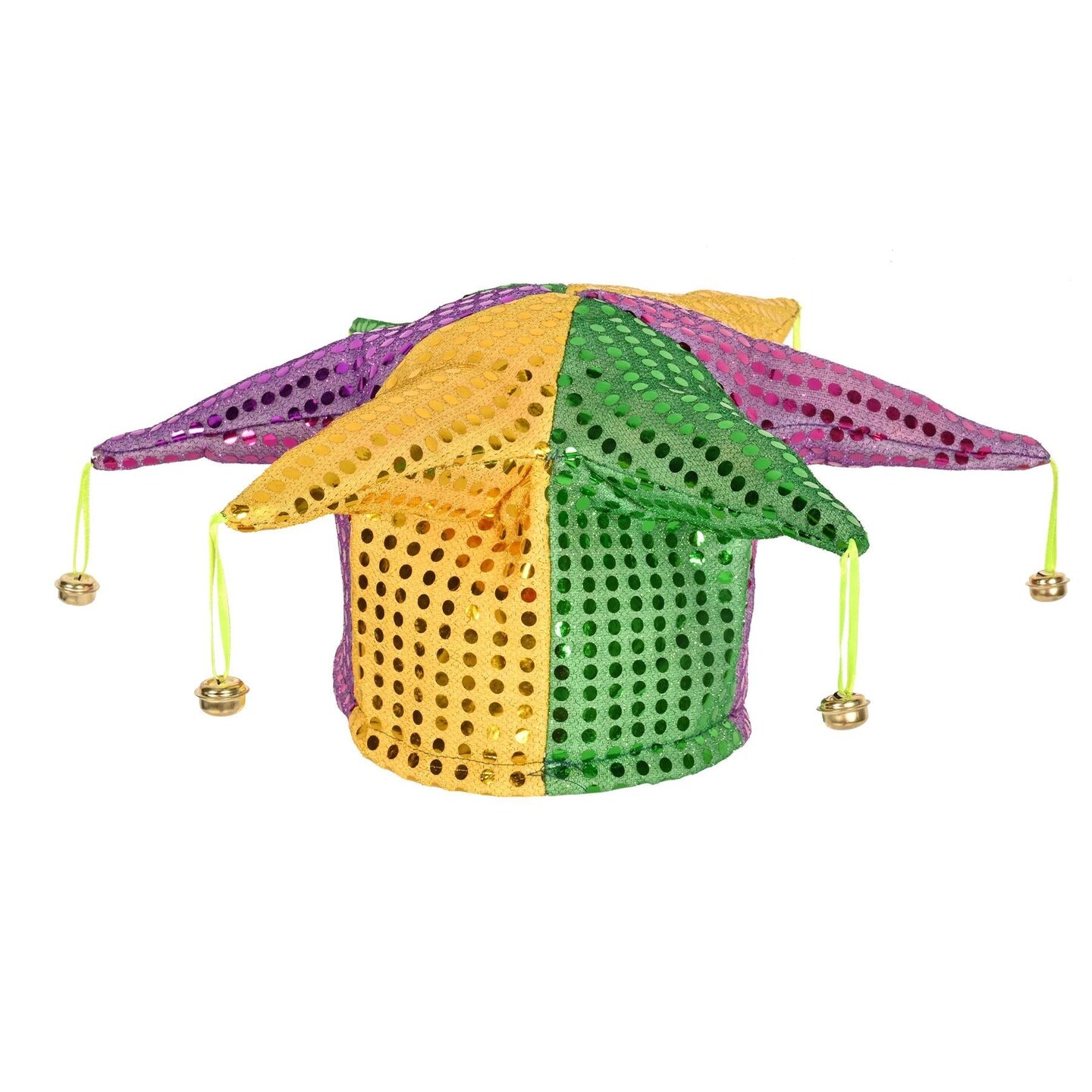 12 Pack Beistle Mardi Gras Glitz &#x27;N Gleam Jester Hat