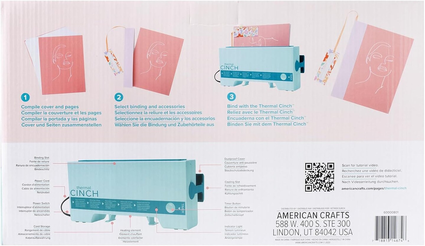 We R Memory Keepers Thermal Cinch Binding Machine Mint 12 Inch 60000801 by American Crafts