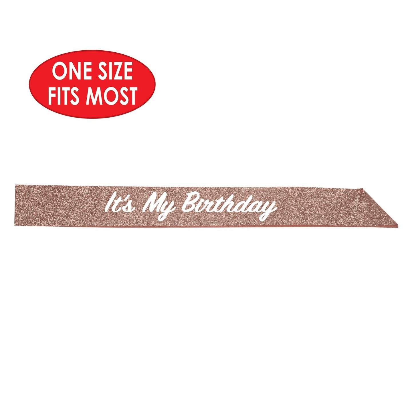 6 Pack Beistle It&#x27;s My Birthday Party Glittered Sash